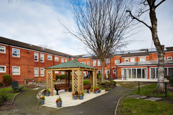 Photo showing the gardens at Pine Lodge