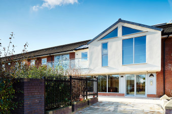 Photo showing the front of Flaxman Court