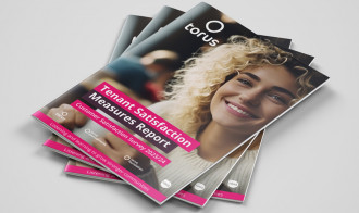 Three Torus tenant satisfaction news magazines in a stack