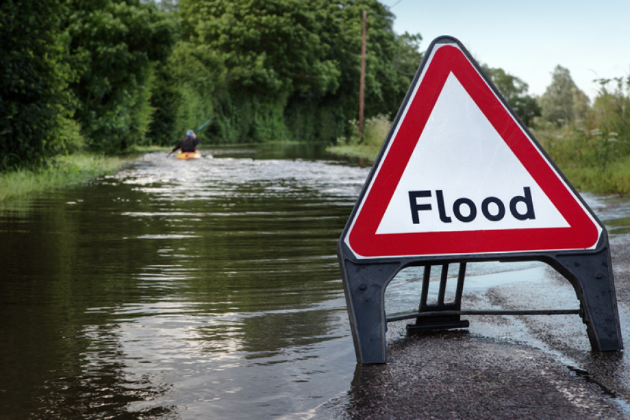 Photo of a flooded road