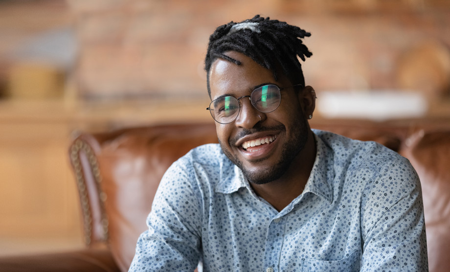 Photo showing a person smiling at the camera