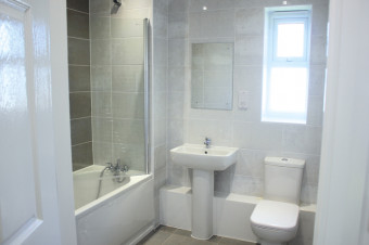 Photo of a new bathroom