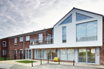 Photo showing the front of Devon Court