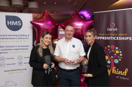 Celebrating HMS colleagues at the Torus Apprenticeship Awards